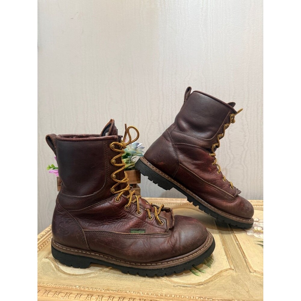 Georgia Boot Men’s Georgia Waterproof Logger Brown Boots G101 Men’s Sz 11.5 Wide